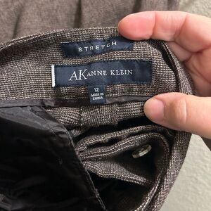 Anne Klein Strech Brown Dress Pants